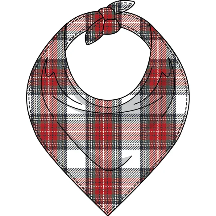 BANDANA WOVEN-RED