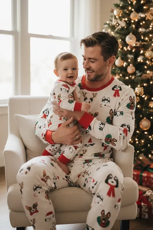 Bark The Halls (men’s Long Sleeve Pj)