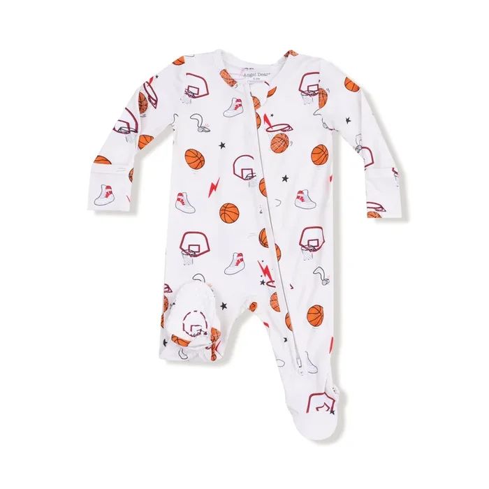 Basketball Uni 2 Way Zipper Footie