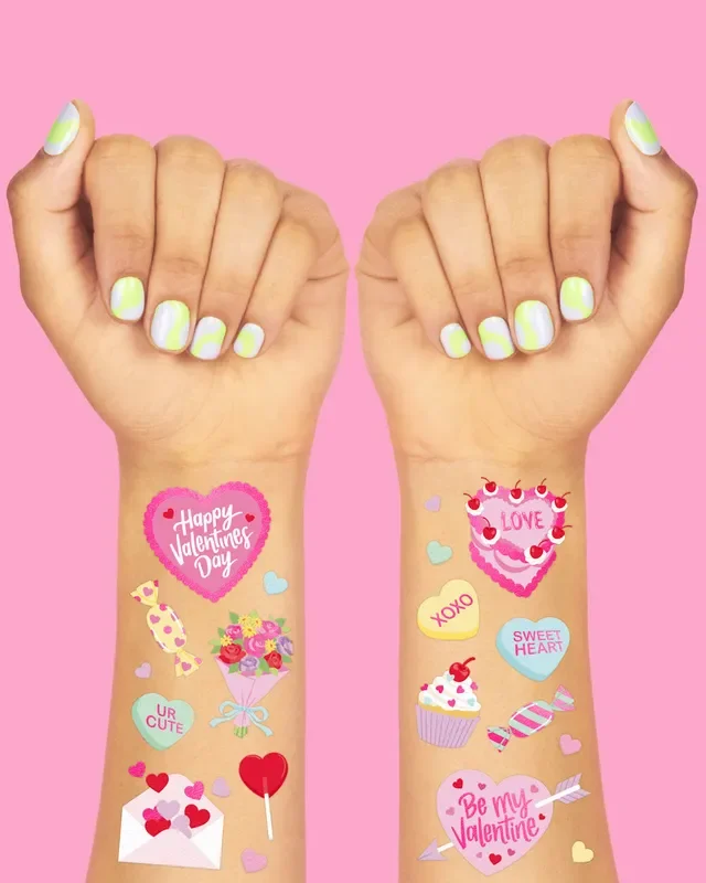 Be Mine Tats – 60 Foiol Temporary Tattoos