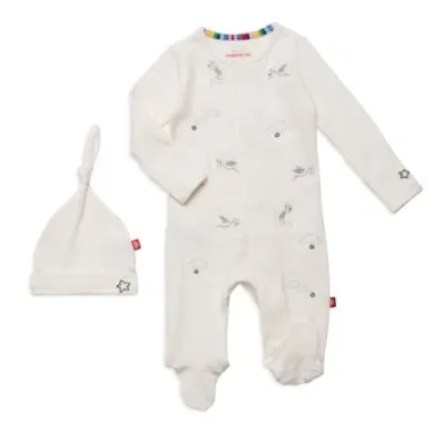 BEARY SPECIAL DELIVERY EMBROIDERED FOOTIE