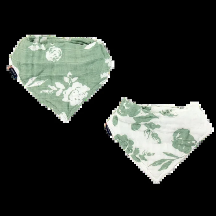 Bebe Au Lait Bandana Bibs – 2pk / Vintage Floral + Modern Floral