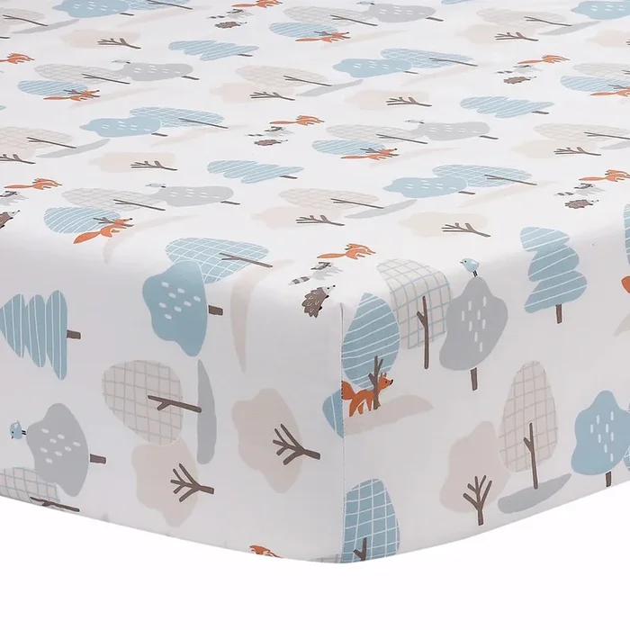 Bedtime Originals Sleepytime Bear Woodland Baby/Toddler Fitted Crib Sheet