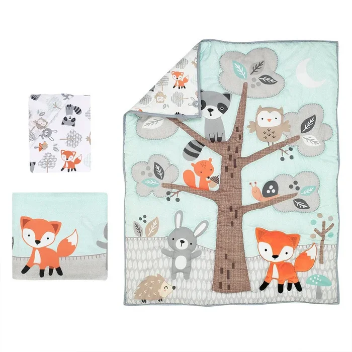 Bedtime Originals Woodland Friends 3-Piece Bedding Set (smaller bag)