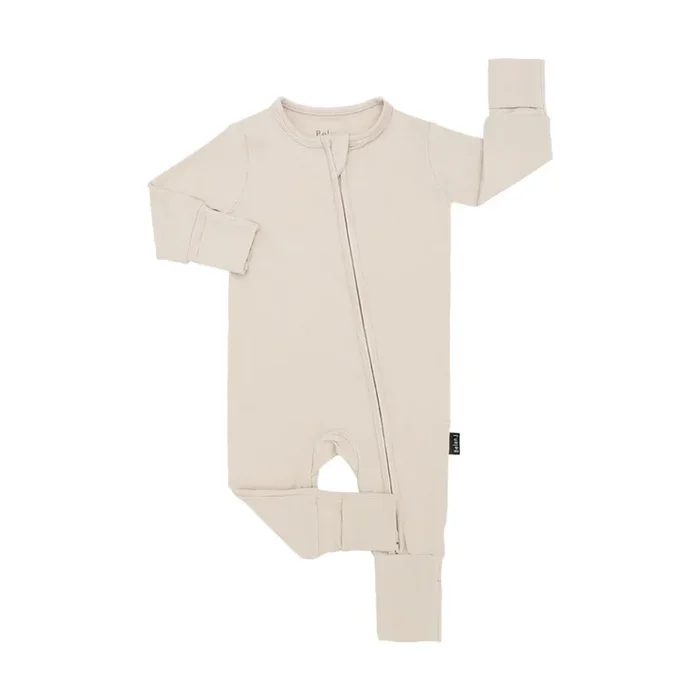 BELAN J Footless Zipper Sleeper – Buttermilk
