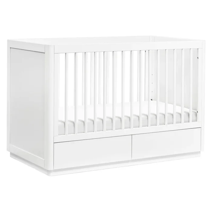 Bento 3-in-1 Convertible Storage Crib – White