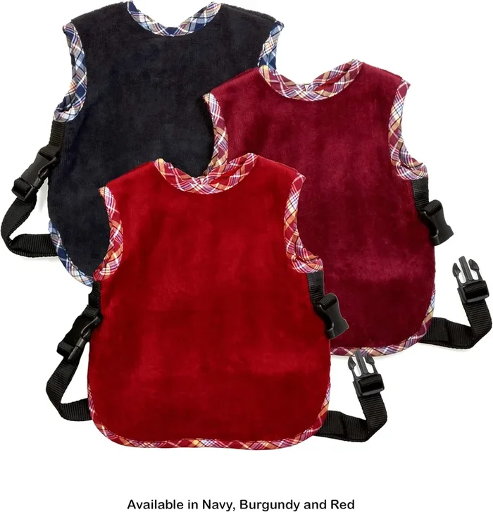BIBBYSITTER BABY BIB AND SAFETY HARNESS FOR BABIES AND TODDLERS BURGUNDY – LARGE