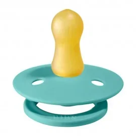 BIBS Baby Pacifier | BPA-Free Natural Rubber | Made in Denmark | Hunter Green/Dark Oak 2-Pack