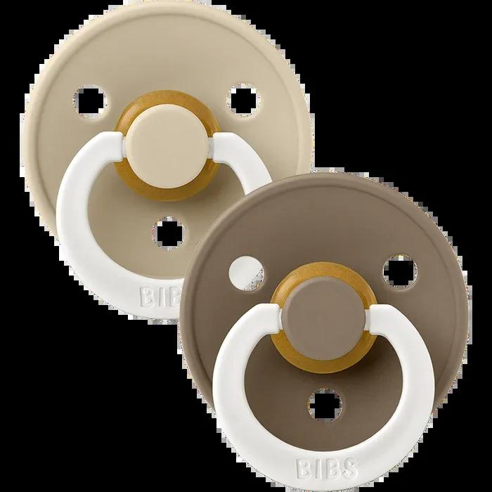 BIBS Colour Glow 2-Pack | Vanilla/Dark Oak