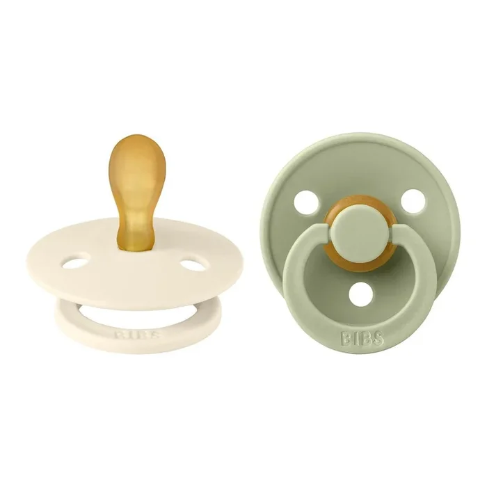 Bibs Pacifier 2-Pack Colour Symmetrical Latex Pacifiers