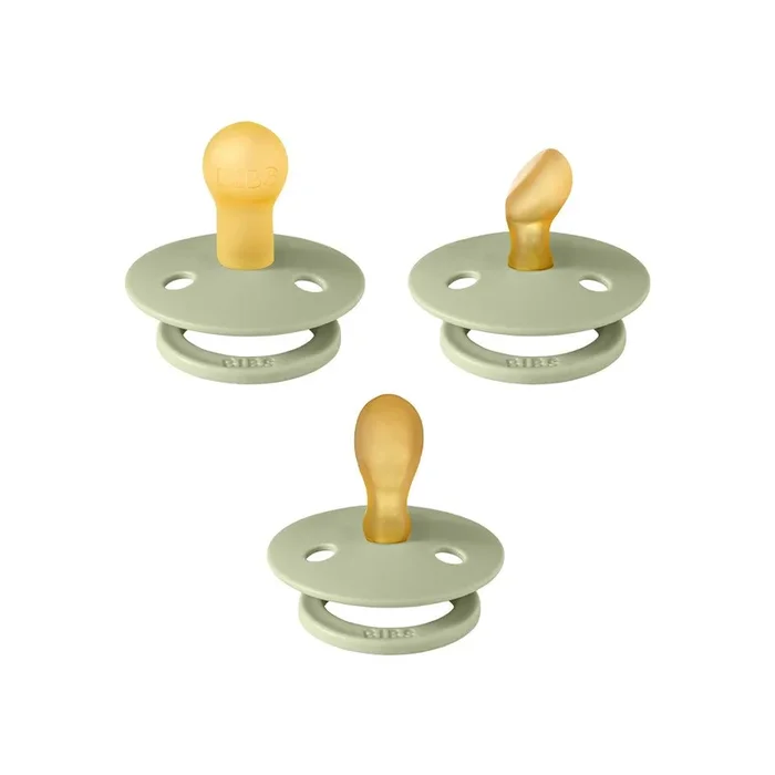 BIBS Try-It Colour Pacifiers – 3 Pack – Sage