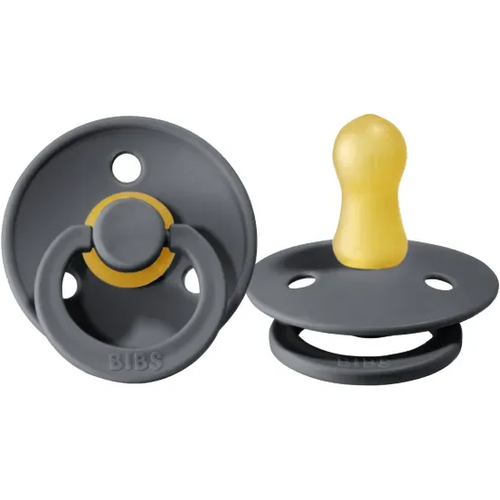 BIBS USA- Natural Rubber Pacifier 2 Pack – Iron