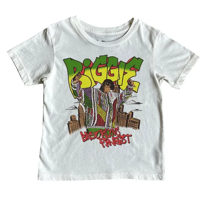 Biggie Brooklyns Finest Tee – Vintage White