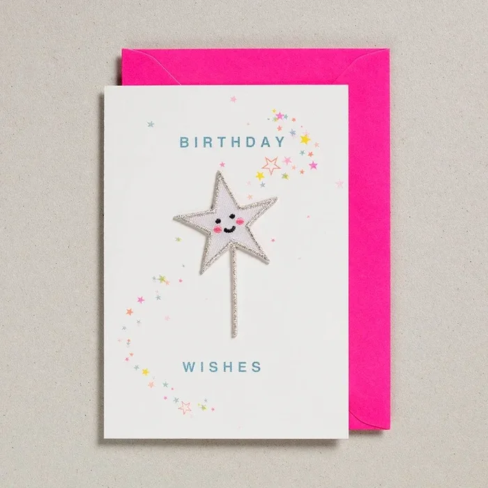 Birthday Wishes Star Wand Card