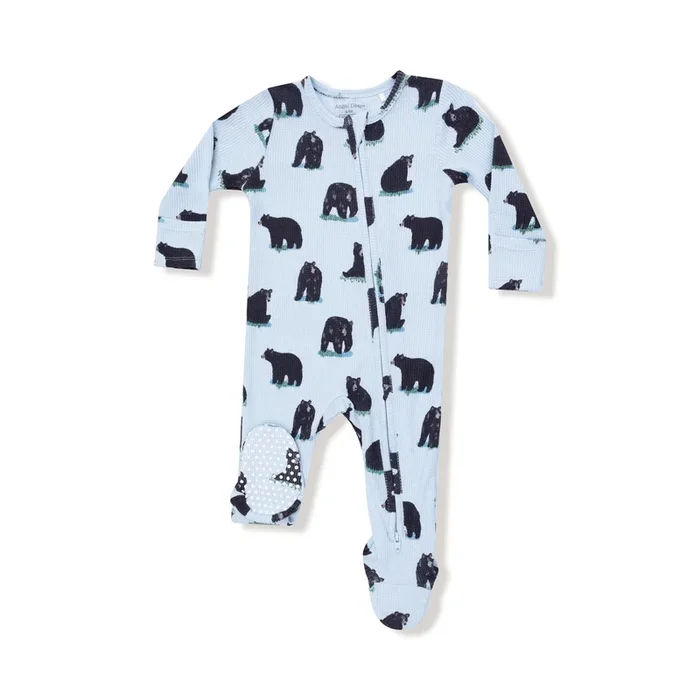 Black Bears 2 Way Zipper Footie