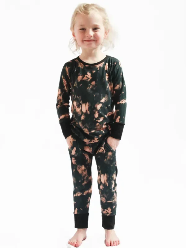 Black Tie Dye Toddler Set