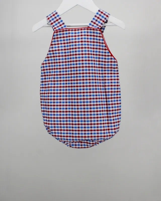 Blue And Red Plaid George Bubble