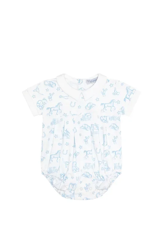 Blue Lone Star Toile Bubble