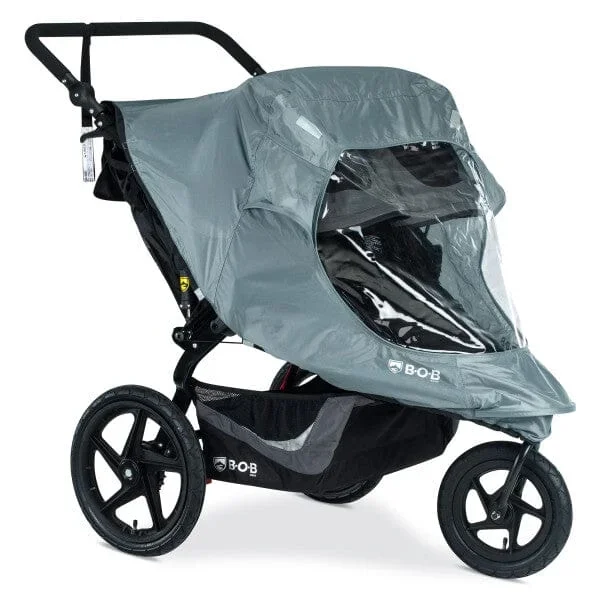 BOB Weather Shield for Duallie Swivel Wheel Strollers – Grey