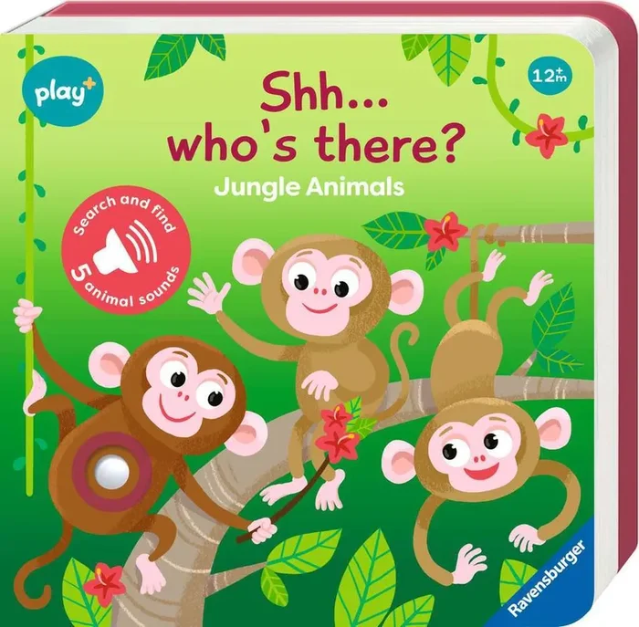 Book: Shh… Who’s There? Jungle Animals Age 12 months+