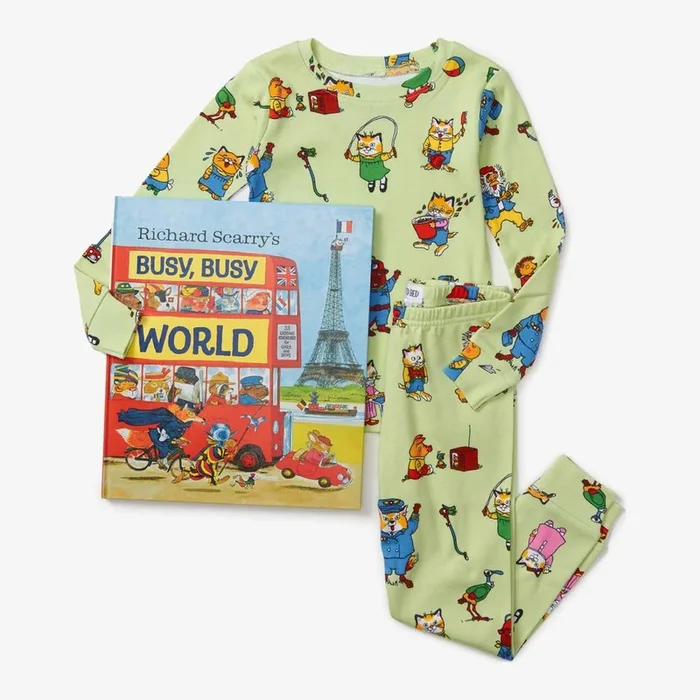 Books to Bed Pajama & Book Set – Busy World