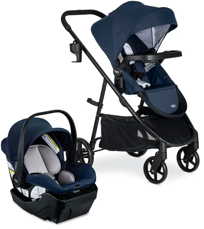 Britax Willow Brook Travel System – Navy Glacier