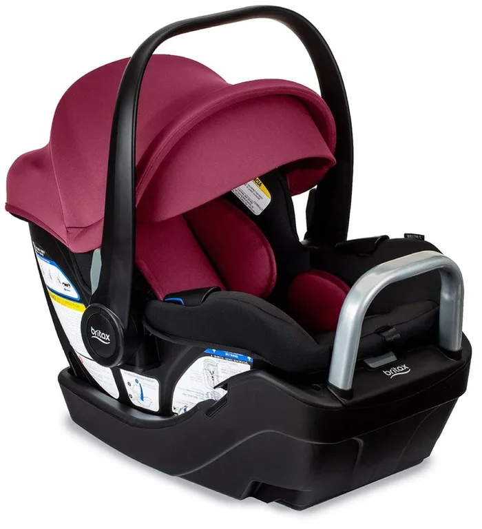 Britax Willow S Infant Car Seat with Alpine Anti-Rebound Base – Ruby Onyx