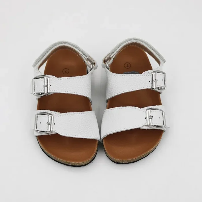 Brooklyn Footbed Sandals – White