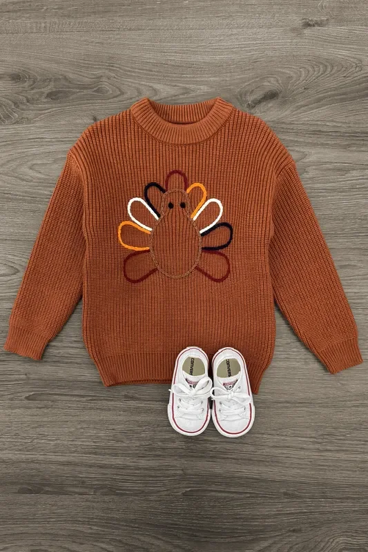 Brown Turkey Knit Sweater