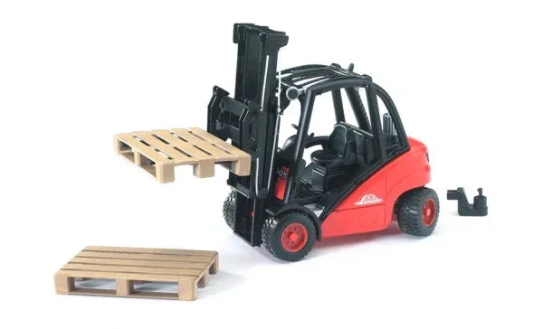 Bruder Linde H30D Forklift with 2 Pallets