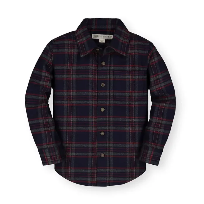 Brushed Flannel Organic Button Down Shirt