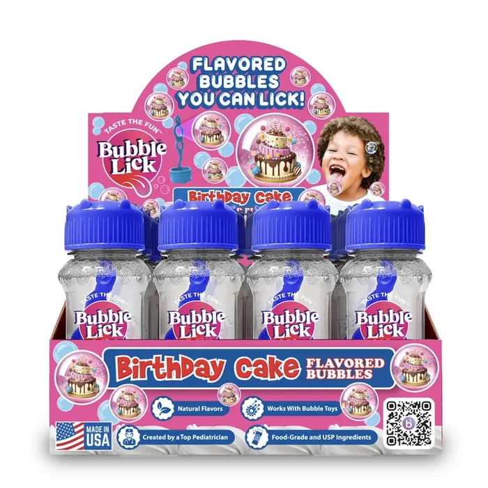 BubbleLick™ Birthday Cake Bubbles