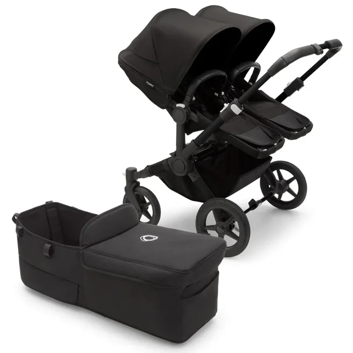 Bugaboo Donkey 5 Duo Complete Stroller Bundle – Black / Midnight Black / Midnight Black