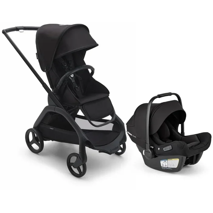 Bugaboo Dragonfly Stroller + Turtle Air Shield Travel System Bundle – Black / Midnight Black / Midnight Black / Black