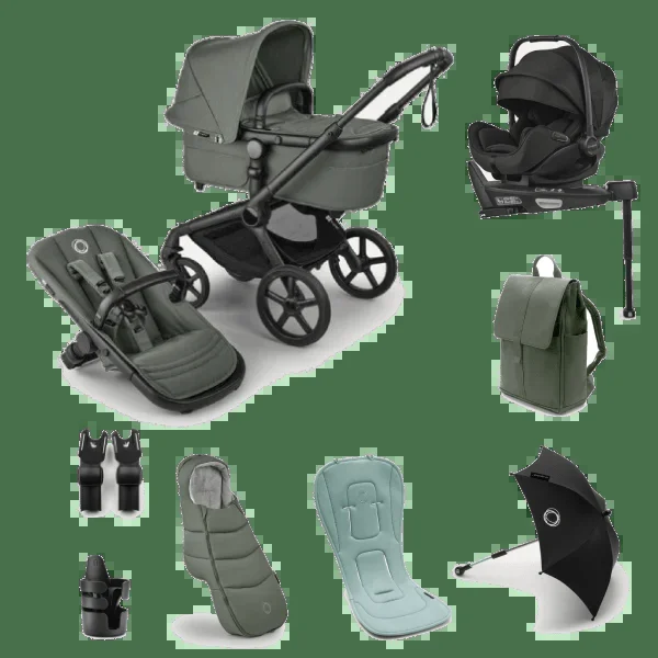 Bugaboo Fox 5 Renew Ultimate (Otter by Nuna) Travel System – Forest Green