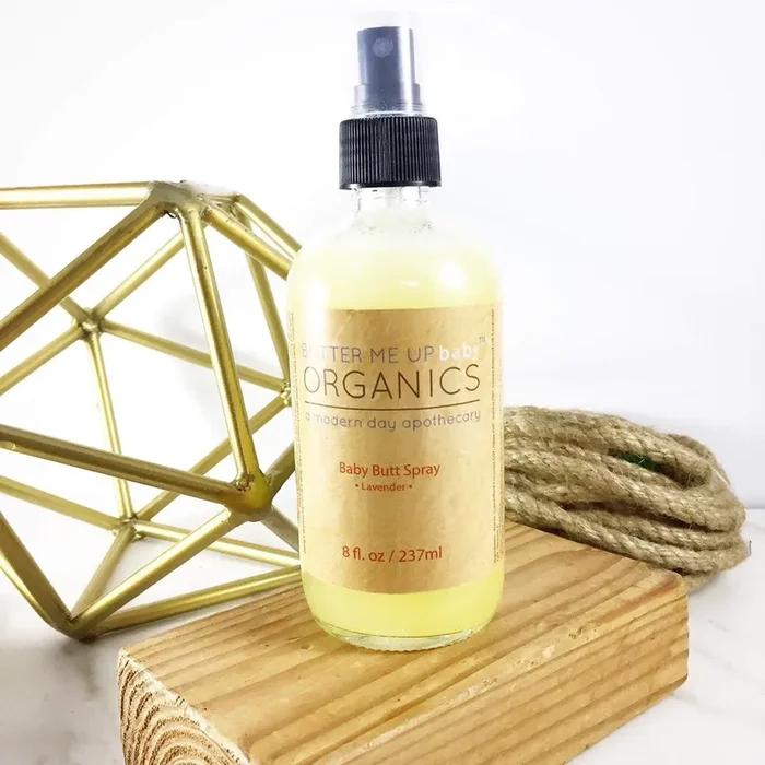 Butter Me Up Organics Diaper Cleansing Spray – Zero Waste Wipe Solution | Cloth Diaper Safe