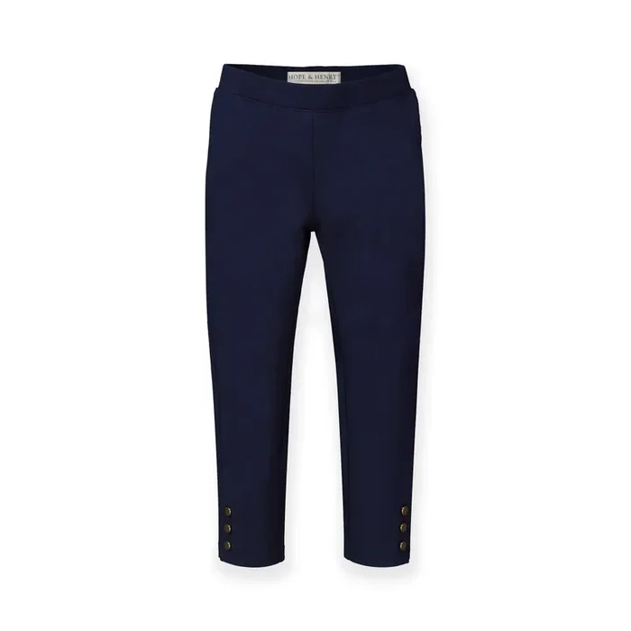 Button Cuff Ponte Pant Navy – Baby