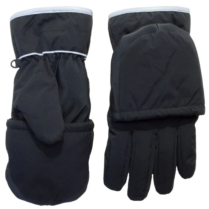 Calikids 2-in-1 Waterproof Glove/Mitten | Black