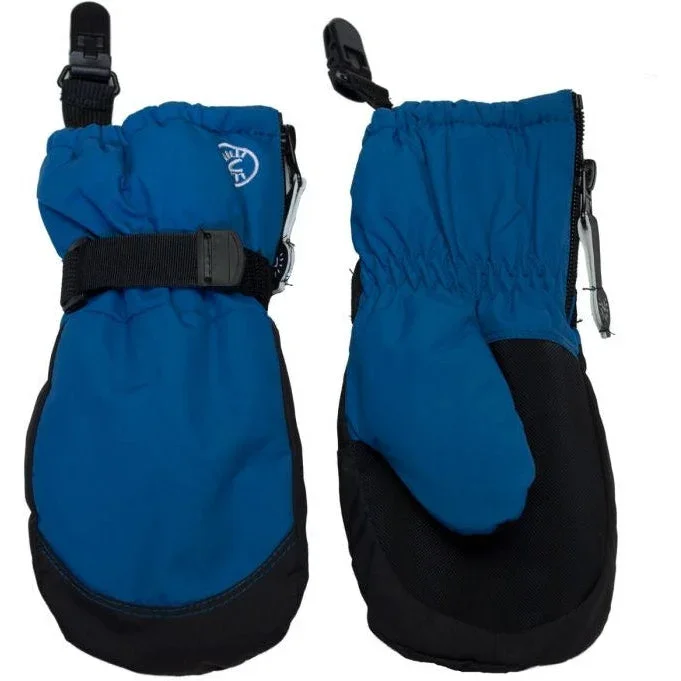 Calikids Mitten with Clips Blue Sapphire
