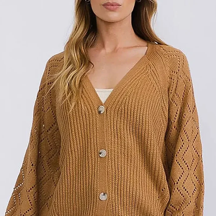 Camel cardigan