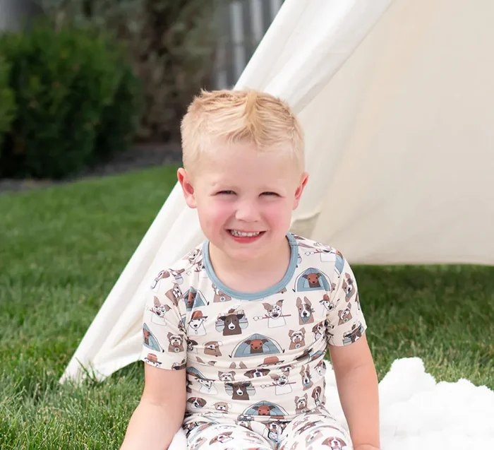 Camp Paws (short Pj Set) – Blue
