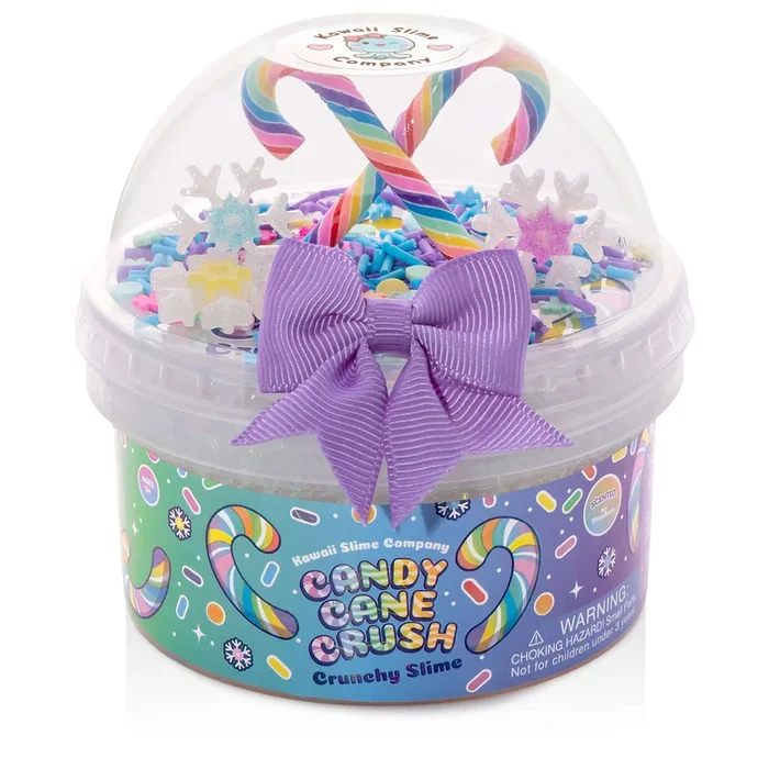 Candy Cane Crush Crunchy Signature Dome Slime
