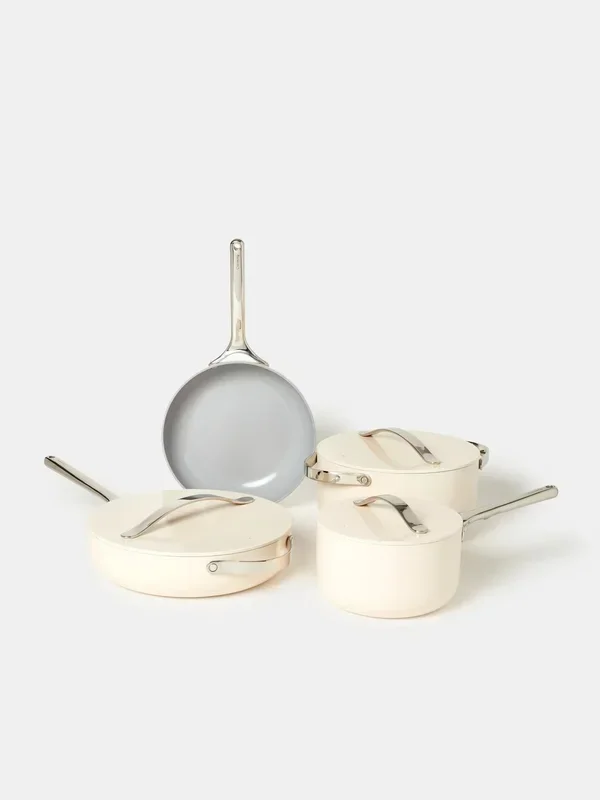 Caraway Non-Toxic Ceramic Non-Stick Cookware 7-Piece Set