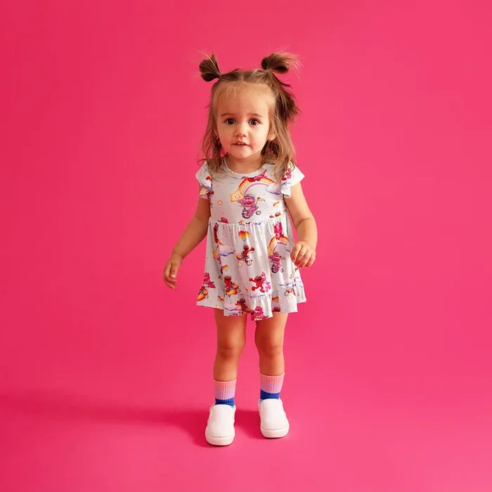 Care Bears™ Cheer Bear & Elmo Ruffled Twirl Bodysuit Dress