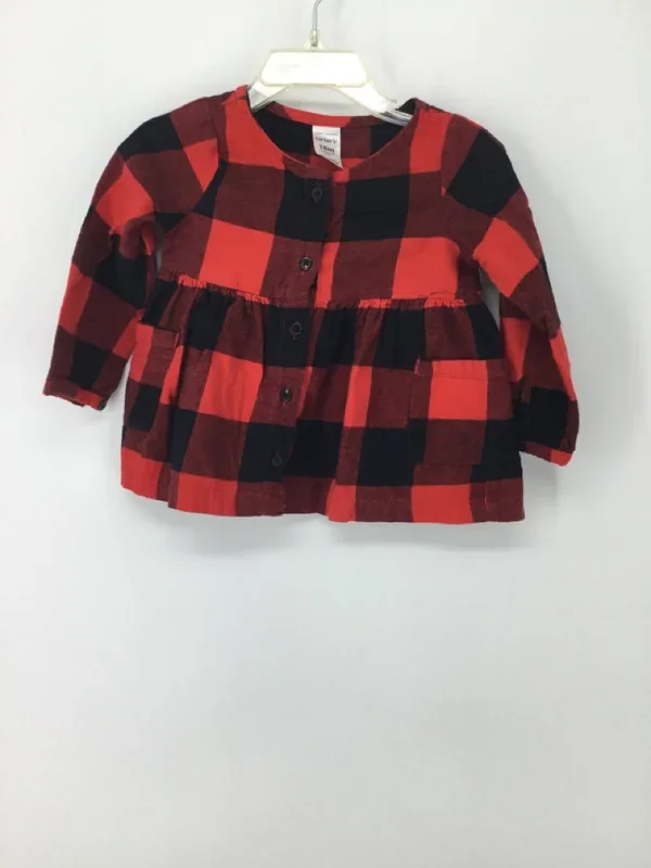 Carter’s Child Size 18 Months Red Shirt – girls