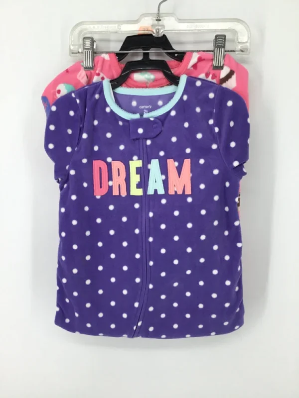 Carter’s Child Size 2 Purple Sleepers