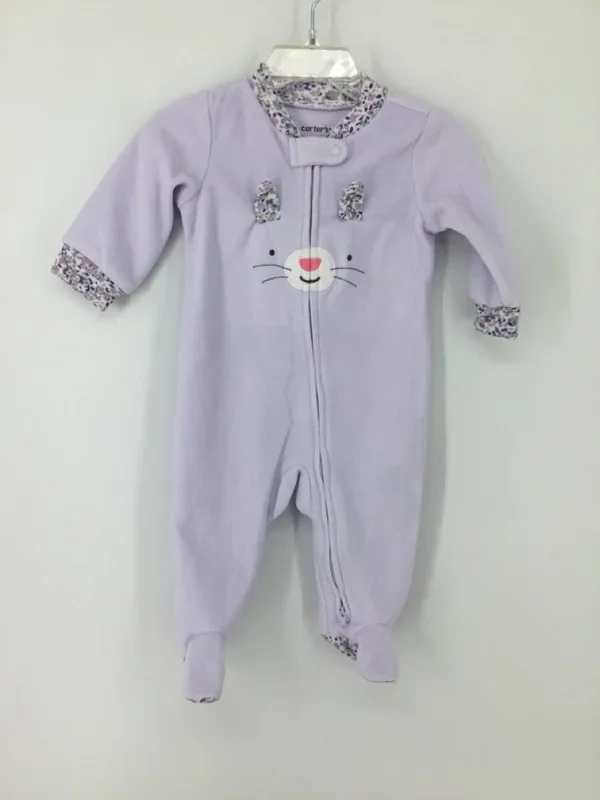 Carter’s Child Size 6 Months Purple Sleepers