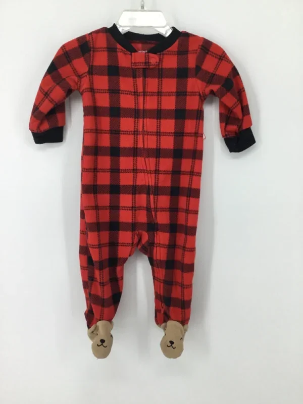 Carter’s Child Size 6 Months Red Sleepers