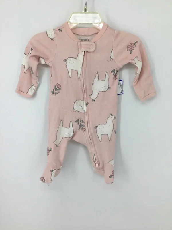 Carter’s Child Size Newborn Pink Sleepers