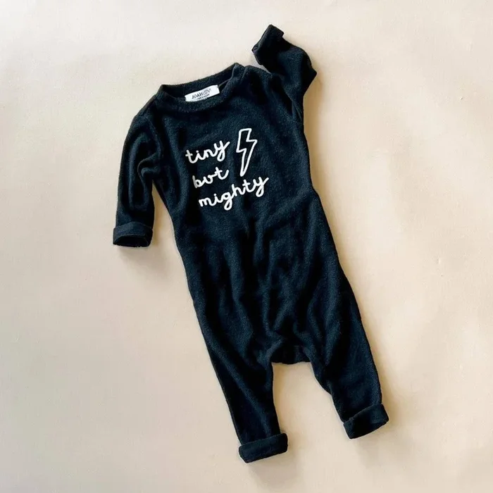 Casper Tiny But Mighty No Snap Coverall – Charcoal